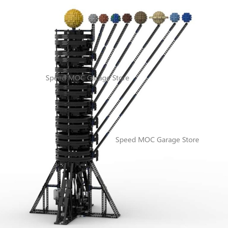 Solar System Orrery - MOC-38774 نموذج النظام الشمسي الميكانيكي المكون