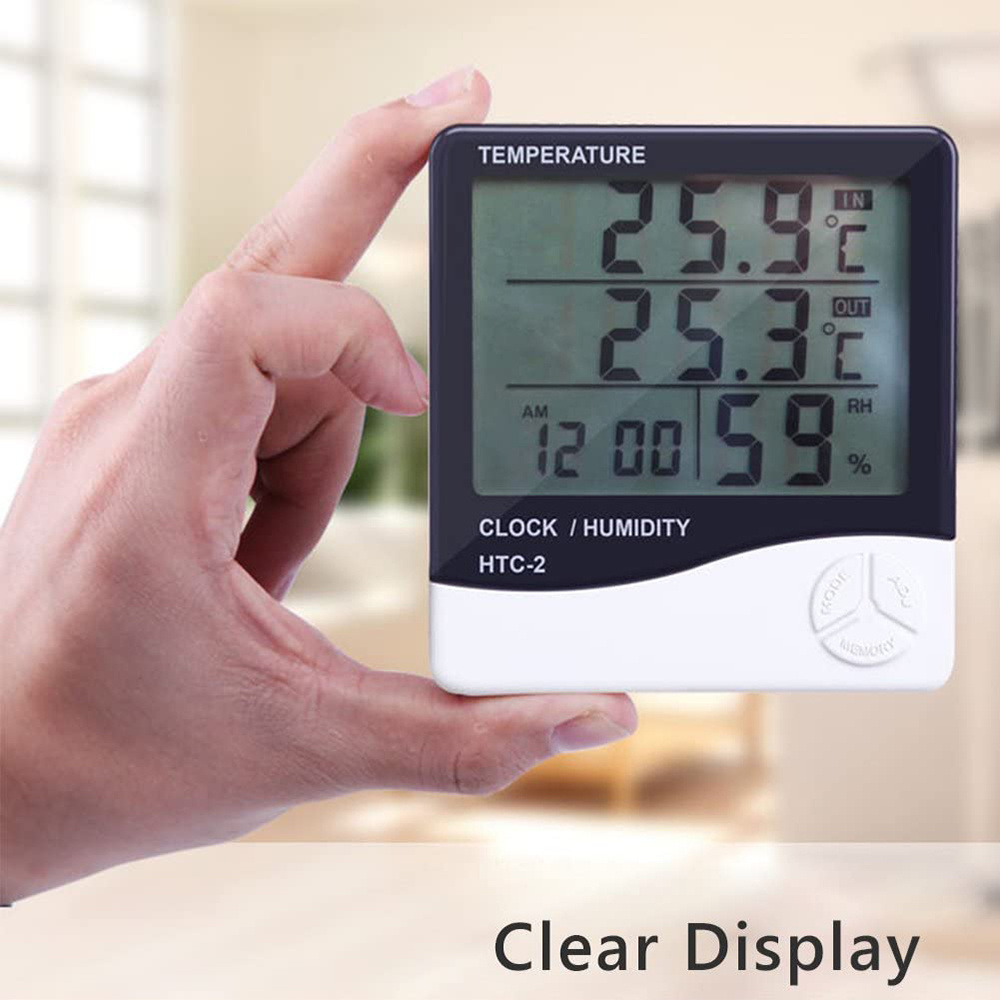 مقياس حرارة ورطوبة رقمي متعدد  - مراجعة Weather Station Indoor وسعره