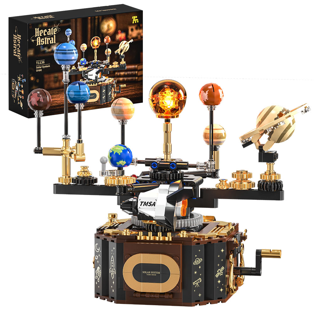 مجموعة مكعبات بناء نموذج كوكب  - مراجعة Solar System Orrery وسعره
